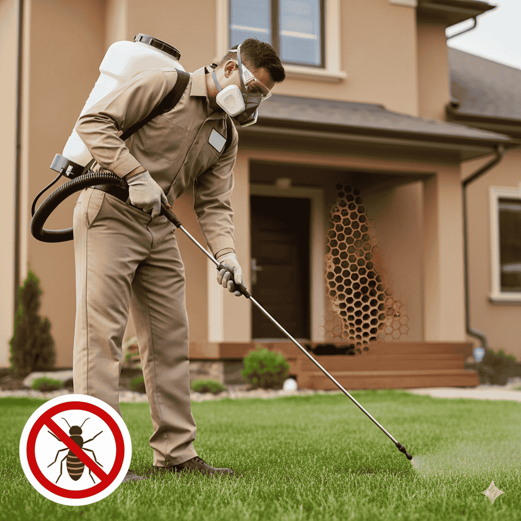Pest Management Specialist Inspecting Home in Ottawa